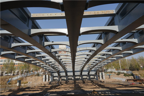 西寧海湖新區景觀橋-陜西鋼構橋梁